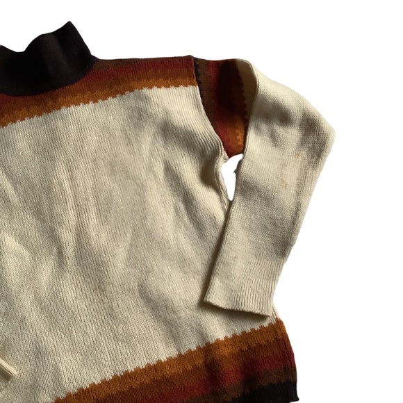 Vintage Wool Janus Sweater Kari-Bjorg Design Flawed - Picture 9 of 10